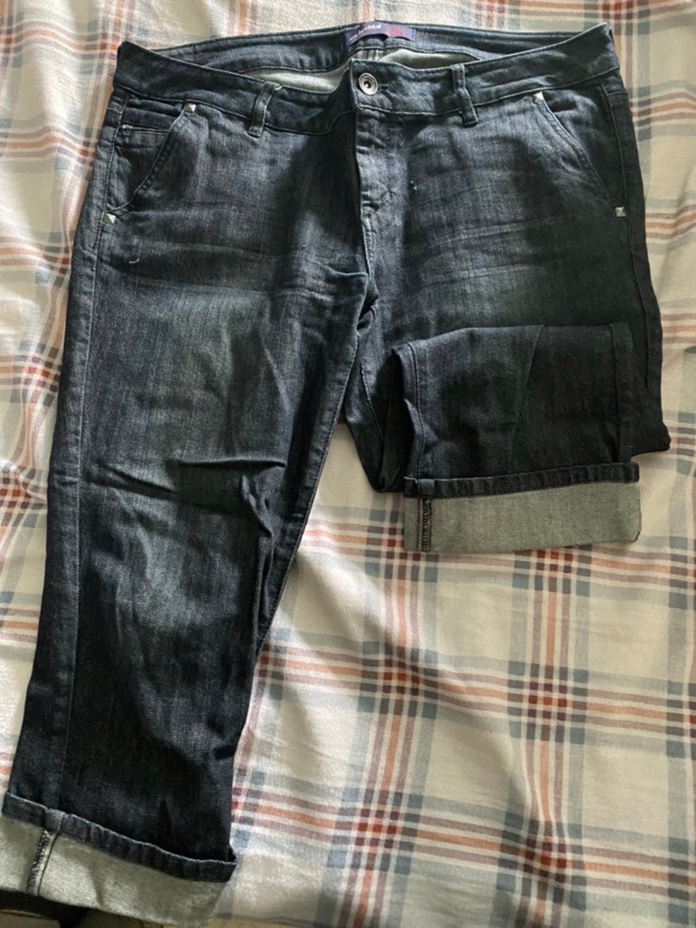 Anchor Blue Denim Capris